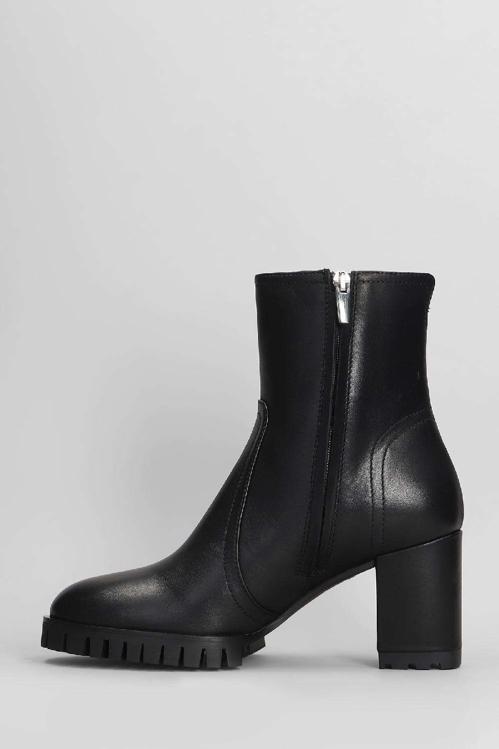 Deliberti Evaluna Tronchetti Tacco Alto In Pelle Nera Cod. 404642 - Deliberti The Luxury Shopping