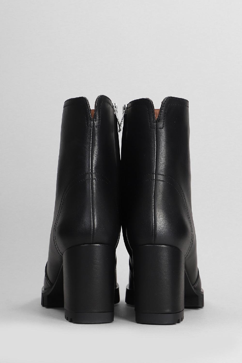 Deliberti Evaluna Tronchetti Tacco Alto In Pelle Nera Cod. 404642 - Deliberti The Luxury Shopping