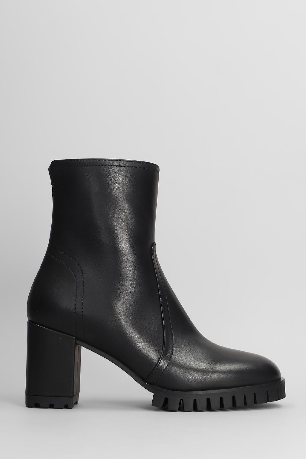 Deliberti Evaluna Tronchetti tacco alto in pelle nera cod. 404642 - Deliberti The Luxury Shopping