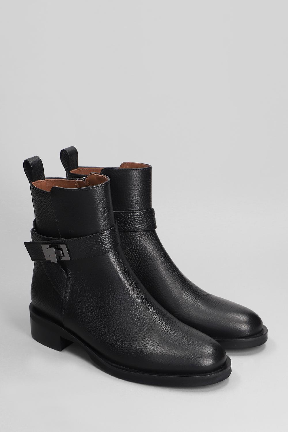 Deliberti Evaluna Tronchetti Tacco Basso In Pelle Nera Cod. 402498 - Deliberti The Luxury Shopping