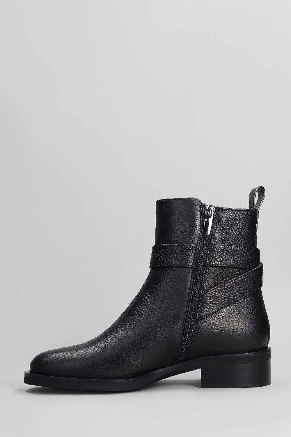 Deliberti Evaluna Tronchetti Tacco Basso In Pelle Nera Cod. 402498 - Deliberti The Luxury Shopping