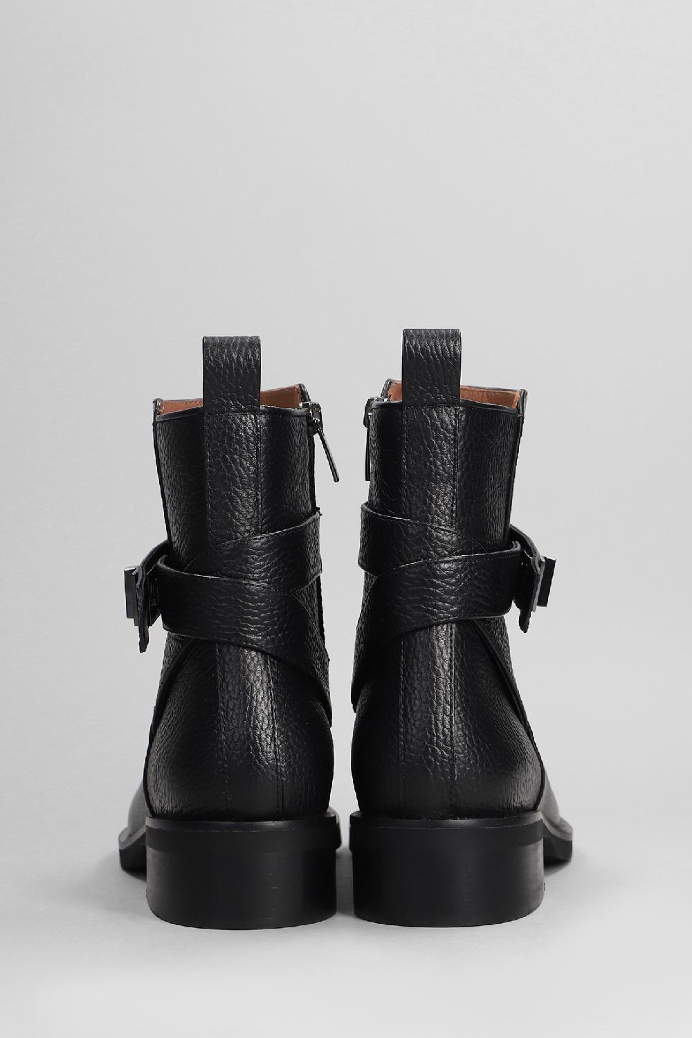 Deliberti Evaluna Tronchetti Tacco Basso In Pelle Nera Cod. 402498 - Deliberti The Luxury Shopping