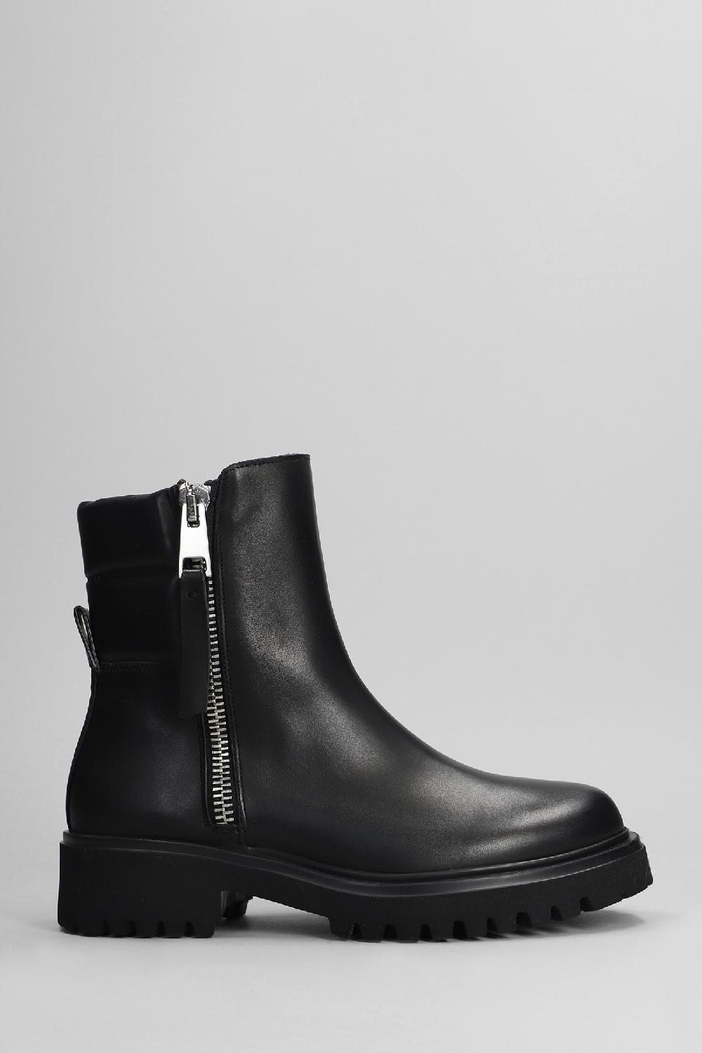 Deliberti Evaluna Tronchetti tacco basso in pelle nera cod. 402515 - Deliberti The Luxury Shopping