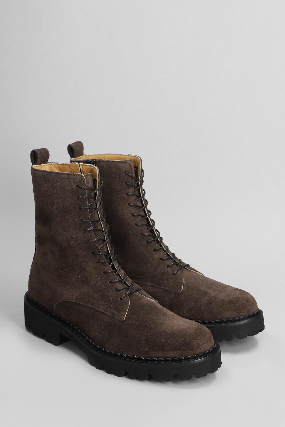 Deliberti Fabio Rusconi Anfibi In Camoscio Testa Di Moro Cod. 405425 - Deliberti The Luxury Shopping