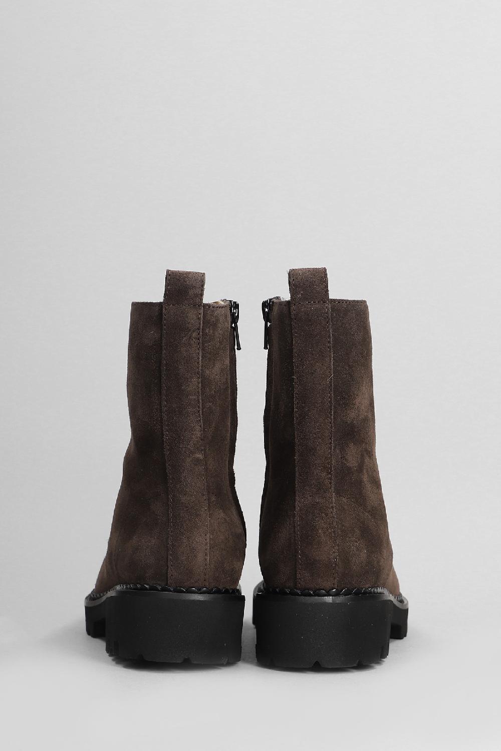 Deliberti Fabio Rusconi Anfibi In Camoscio Testa Di Moro Cod. 405425 - Deliberti The Luxury Shopping