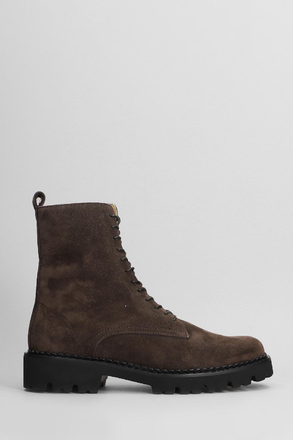 Deliberti Fabio Rusconi Anfibi in camoscio testa di moro cod. 405425 - Deliberti The Luxury Shopping