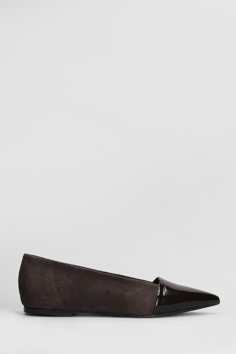 Deliberti Fabio Rusconi Ballerine in camoscio testa di moro cod. 408516 - Deliberti The Luxury Shopping