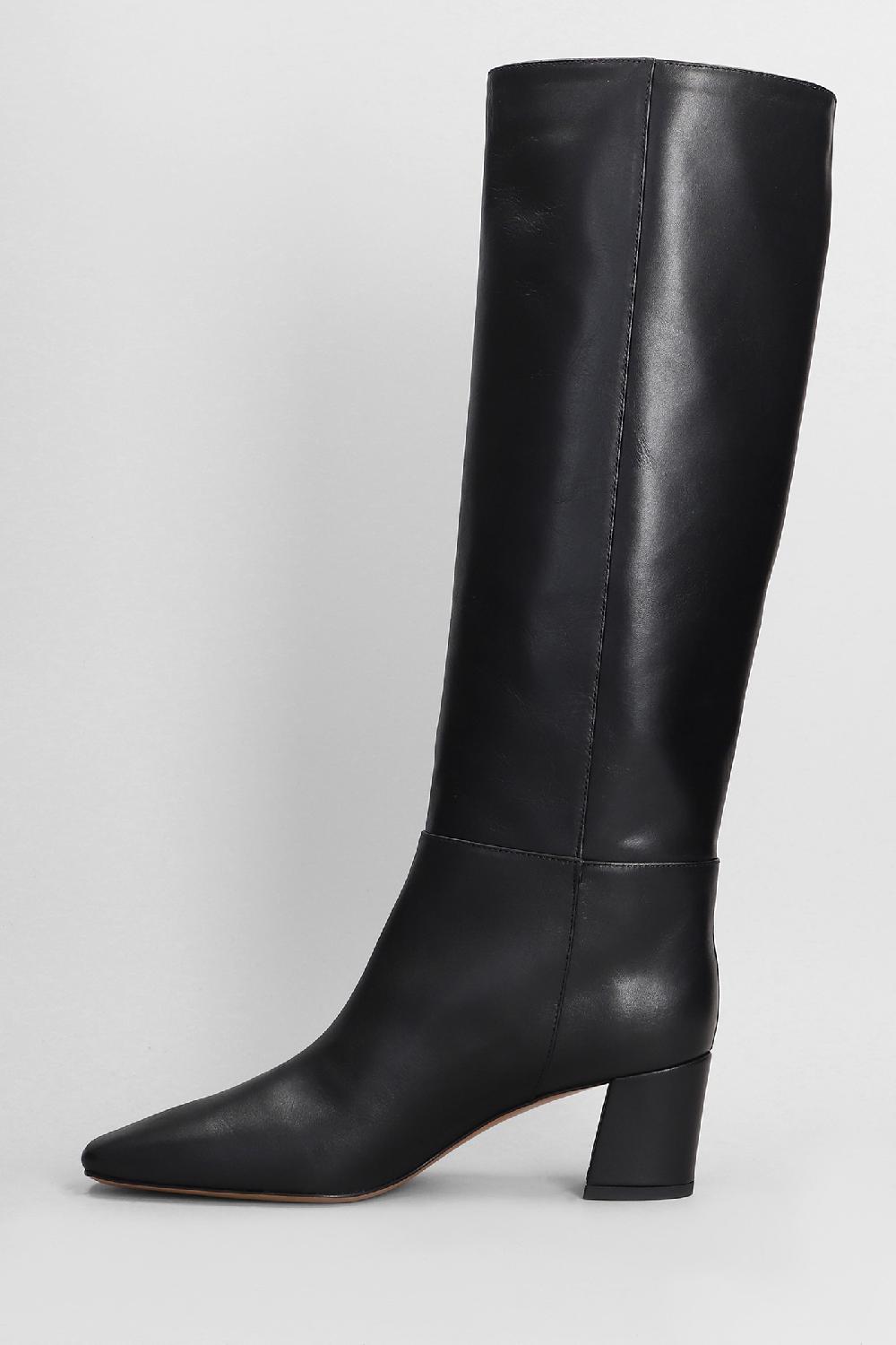 Deliberti Fabio Rusconi Stivali Tacco Alto In Pelle Nera Cod. 405122 - Deliberti The Luxury Shopping