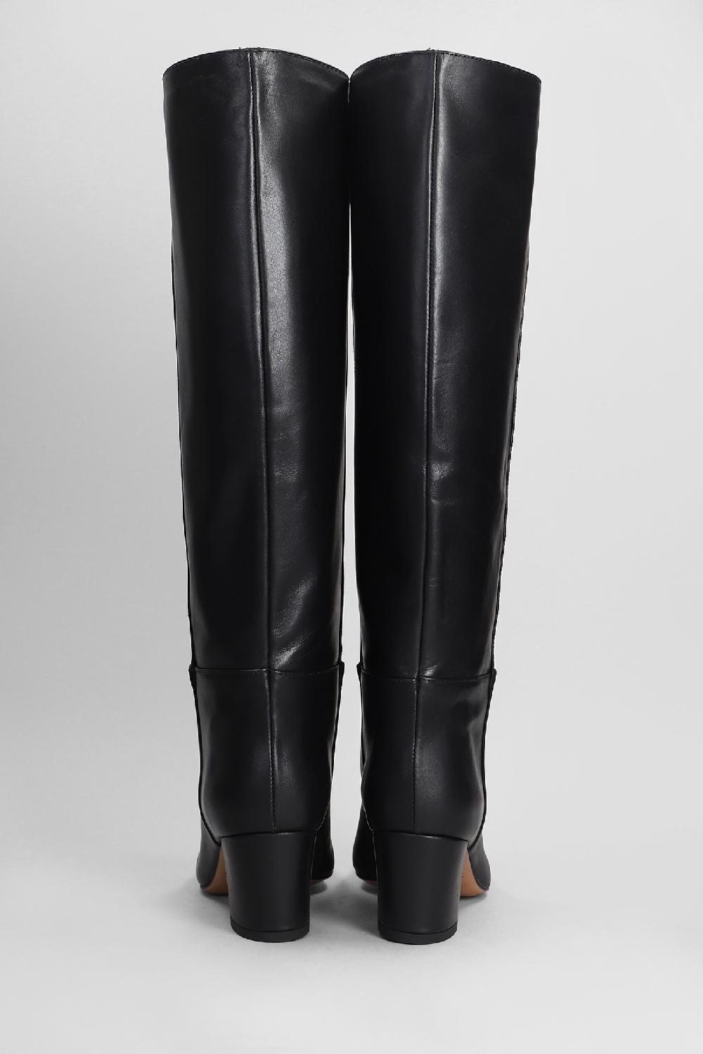 Deliberti Fabio Rusconi Stivali Tacco Alto In Pelle Nera Cod. 405122 - Deliberti The Luxury Shopping
