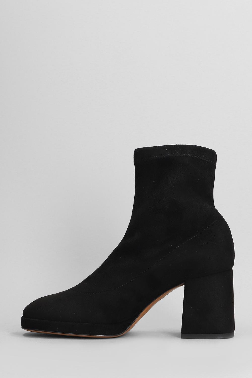 Deliberti Fabio Rusconi Tronchetti Tacco Alto In Camoscio Nero Cod. 405127 - Deliberti The Luxury Shopping