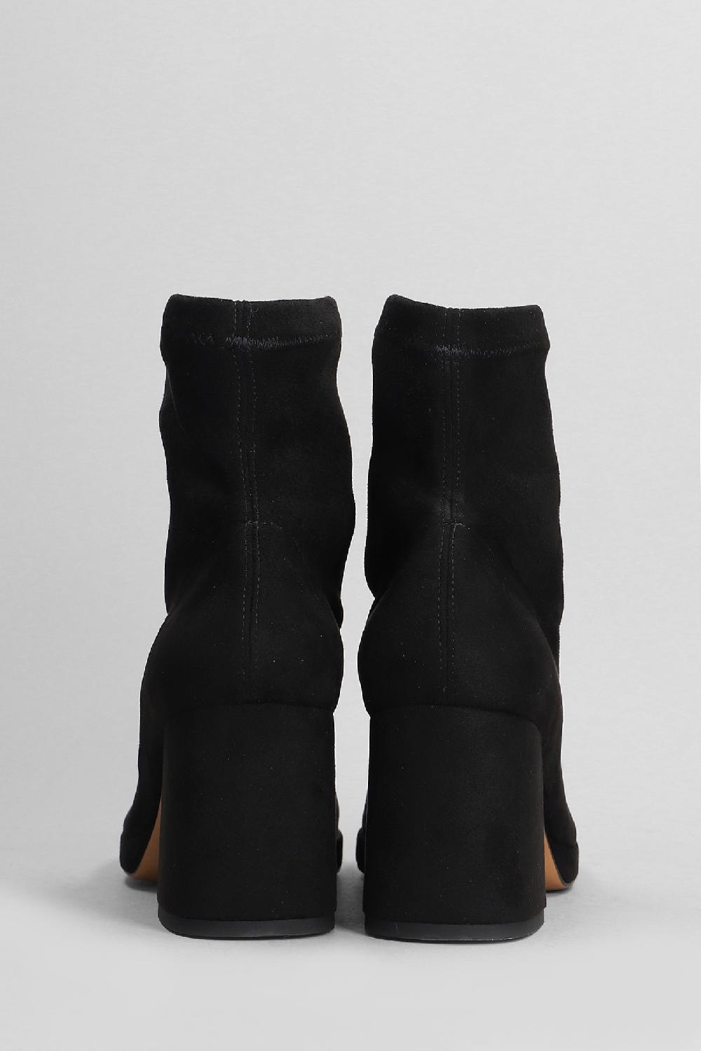 Deliberti Fabio Rusconi Tronchetti Tacco Alto In Camoscio Nero Cod. 405127 - Deliberti The Luxury Shopping