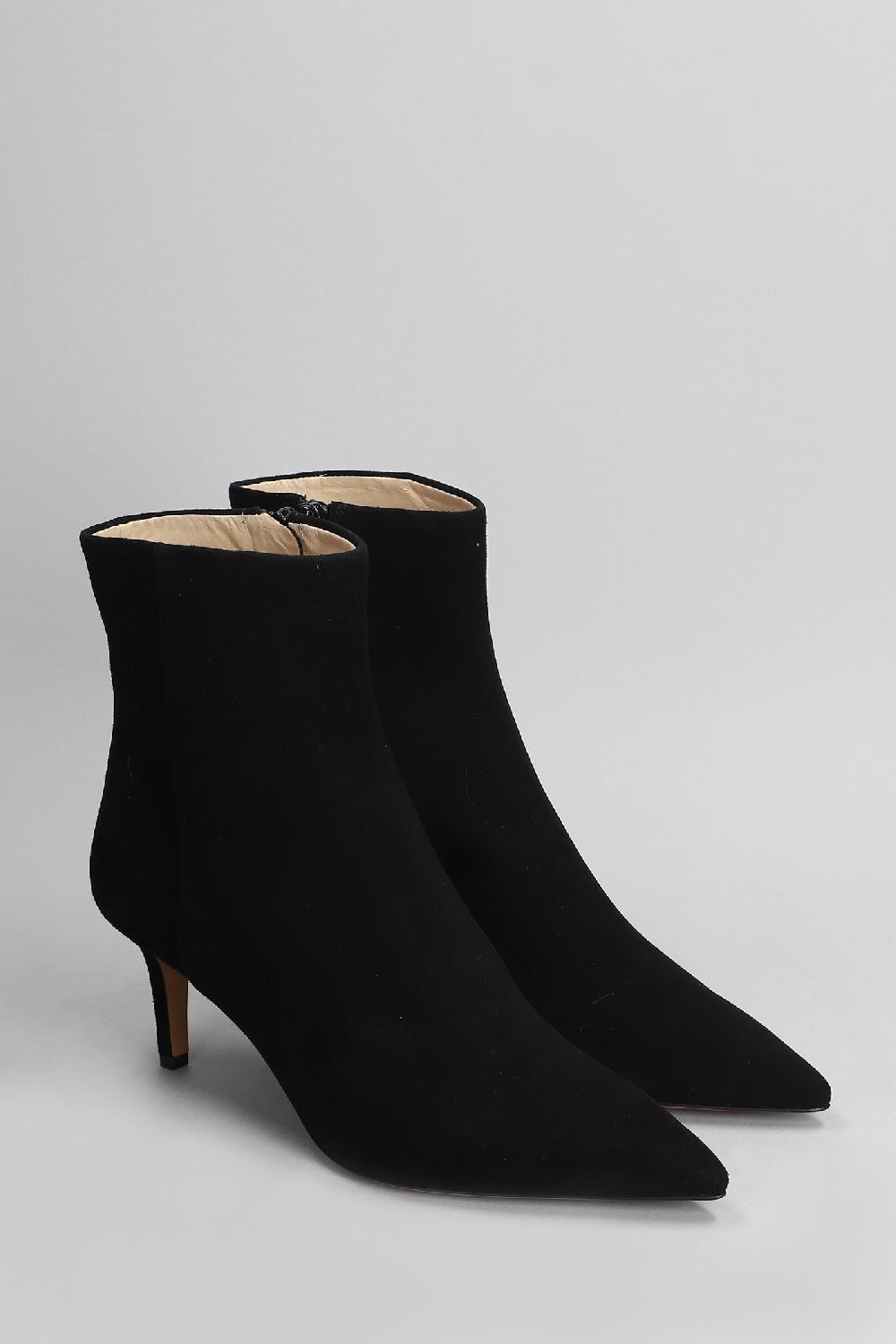 Deliberti Fabio Rusconi Tronchetti Tacco Alto In Camoscio Nero Cod. 405128 - Deliberti The Luxury Shopping