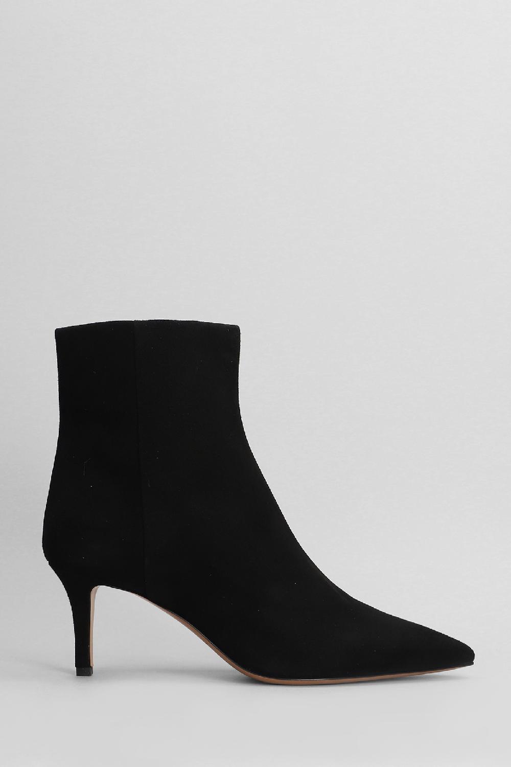 Deliberti Fabio Rusconi Tronchetti tacco alto in camoscio nero cod. 405128 - Deliberti The Luxury Shopping