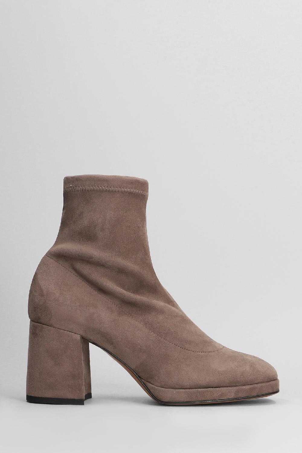 Deliberti Fabio Rusconi Tronchetti tacco alto in camoscio taupe cod. 405126 - Deliberti The Luxury Shopping