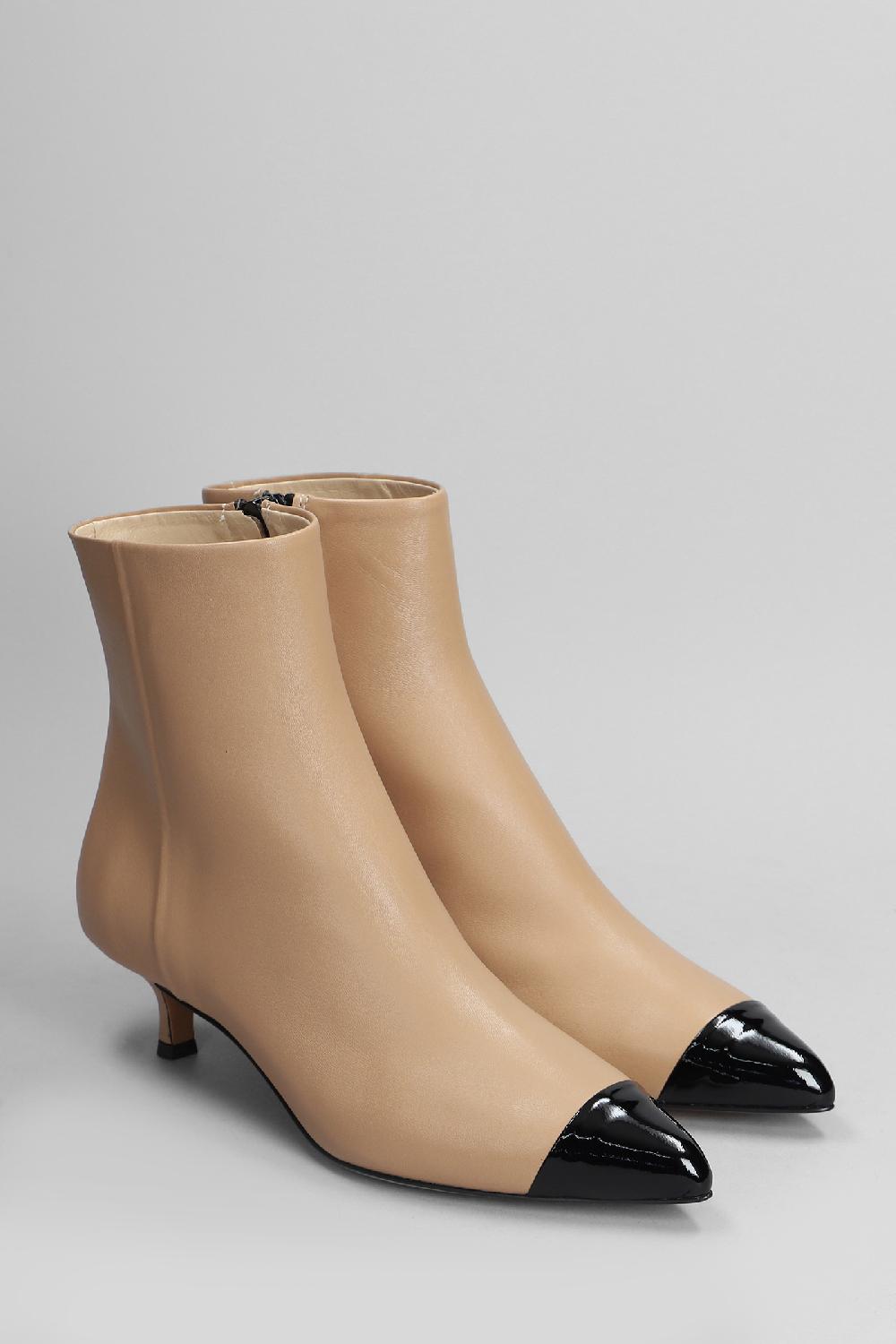 Deliberti Fabio Rusconi Tronchetti Tacco Alto In Pelle Cipria Cod. 405124 - Deliberti The Luxury Shopping