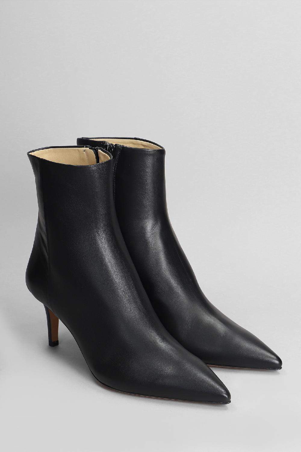 Deliberti Fabio Rusconi Tronchetti Tacco Alto In Pelle Nera Cod. 405129 - Deliberti The Luxury Shopping
