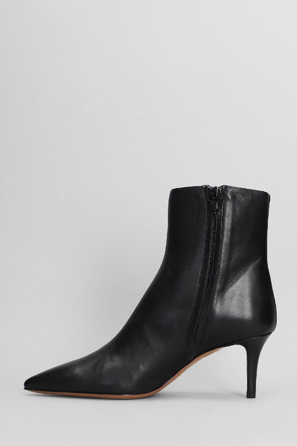 Deliberti Fabio Rusconi Tronchetti Tacco Alto In Pelle Nera Cod. 405129 - Deliberti The Luxury Shopping