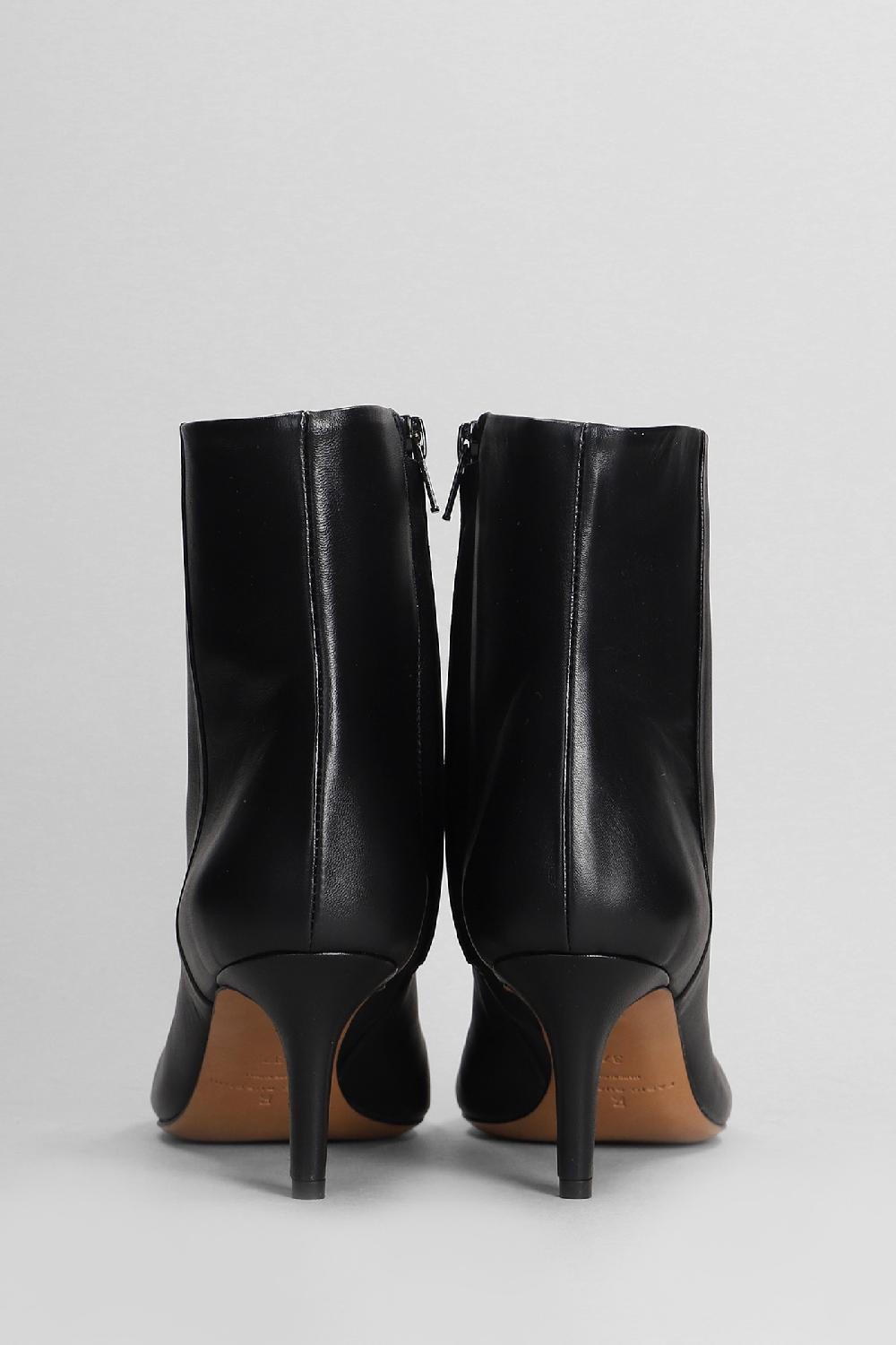 Deliberti Fabio Rusconi Tronchetti Tacco Alto In Pelle Nera Cod. 405129 - Deliberti The Luxury Shopping