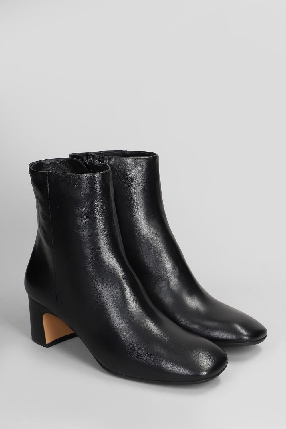 Deliberti Fabio Rusconi Tronchetti Tacco Alto In Pelle Nera Cod. 408512 - Deliberti The Luxury Shopping