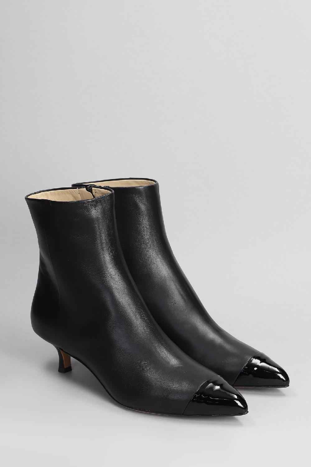 Deliberti Fabio Rusconi Tronchetti Tacco Alto In Pelle Nera Cod. 405123 - Deliberti The Luxury Shopping