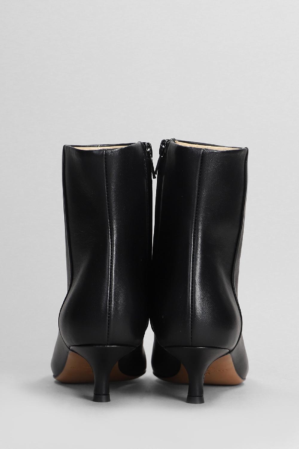 Deliberti Fabio Rusconi Tronchetti Tacco Alto In Pelle Nera Cod. 405123 - Deliberti The Luxury Shopping