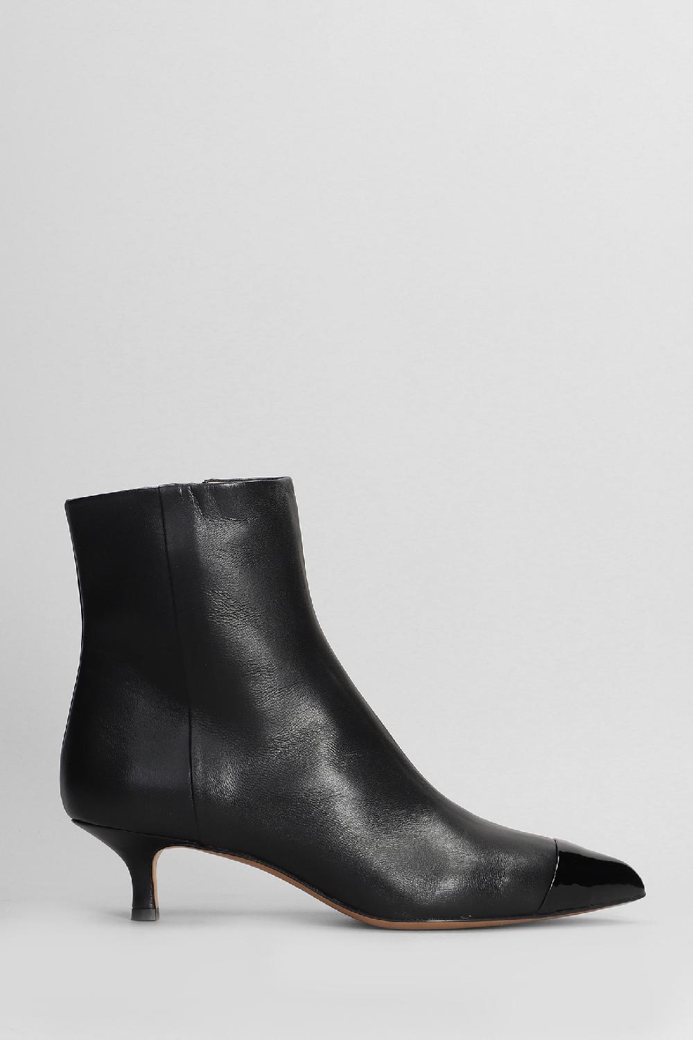 Deliberti Fabio Rusconi Tronchetti tacco alto in pelle nera cod. 405123 - Deliberti The Luxury Shopping