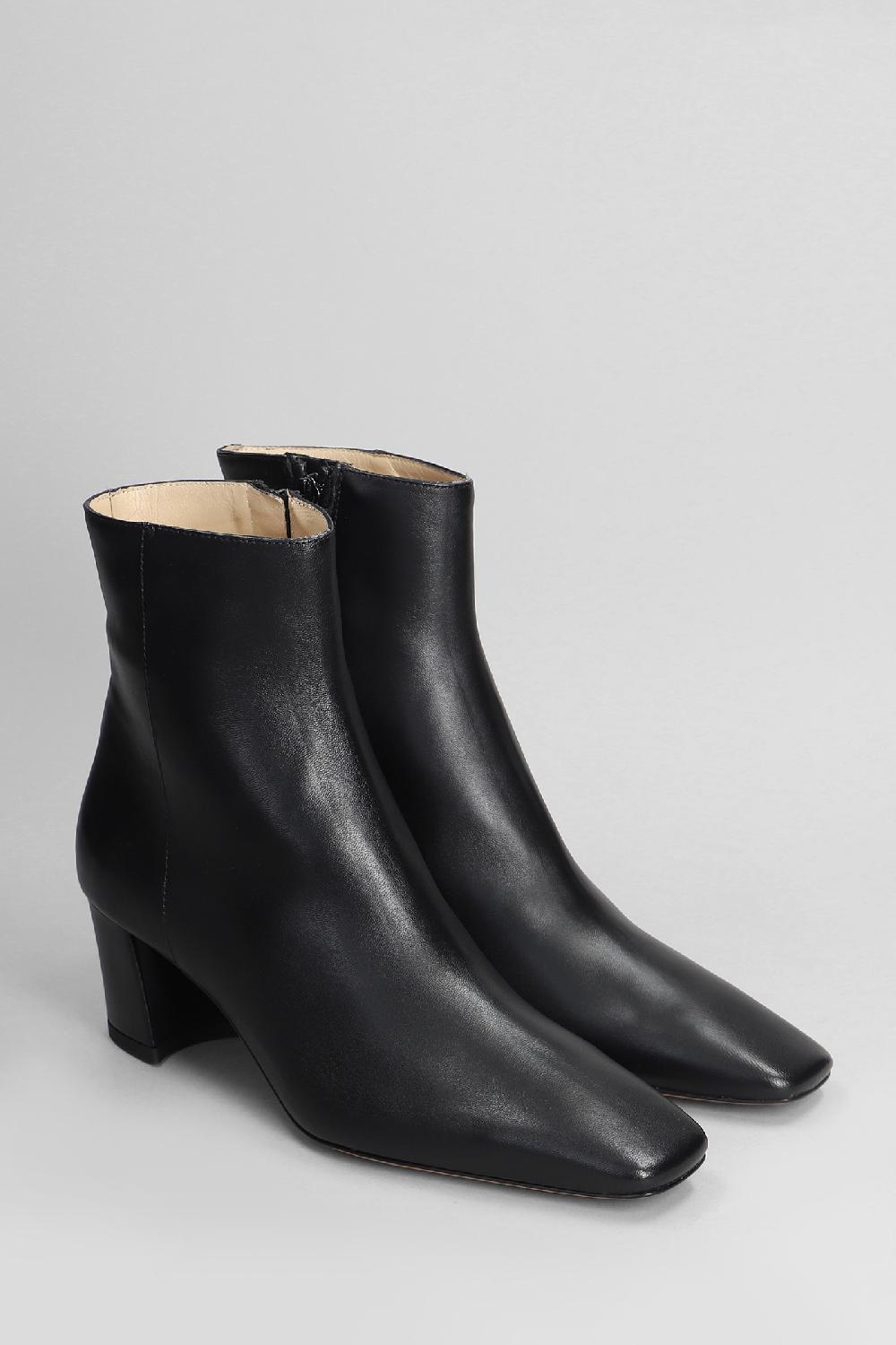 Deliberti Fabio Rusconi Tronchetti Tacco Alto In Pelle Nera Cod. 405125 - Deliberti The Luxury Shopping