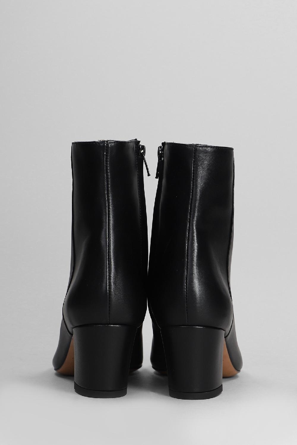 Deliberti Fabio Rusconi Tronchetti Tacco Alto In Pelle Nera Cod. 405125 - Deliberti The Luxury Shopping