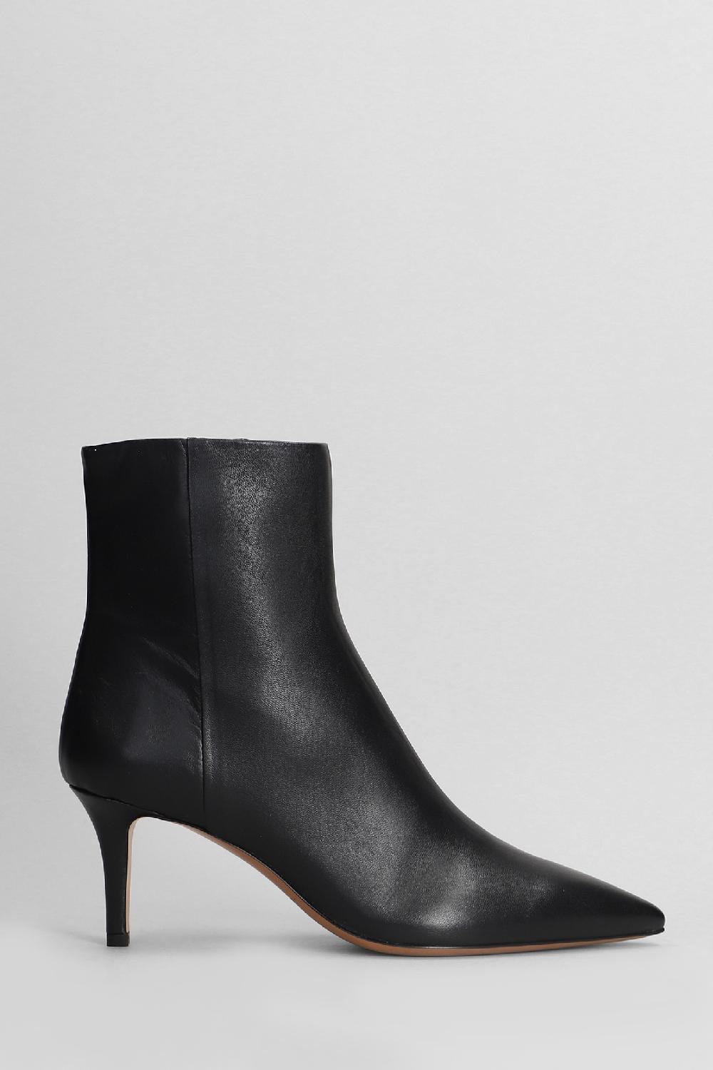 Deliberti Fabio Rusconi Tronchetti tacco alto in pelle nera cod. 405129 - Deliberti The Luxury Shopping