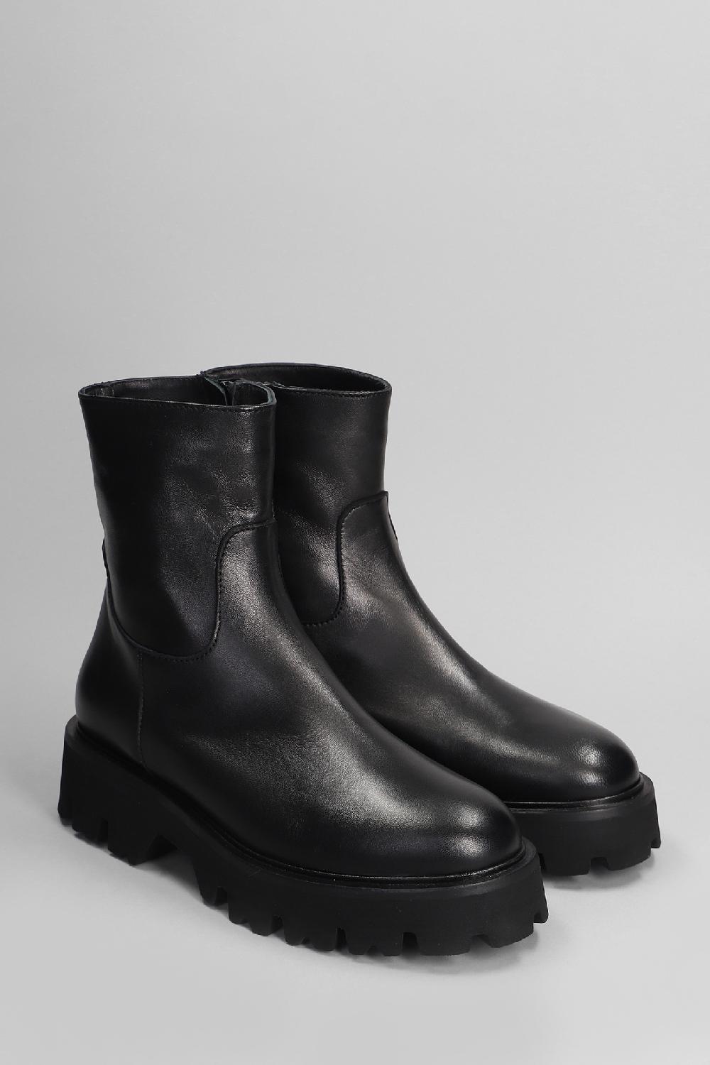 Deliberti Fabio Rusconi Tronchetti Tacco Basso In Pelle Nera Cod. 405822 - Deliberti The Luxury Shopping