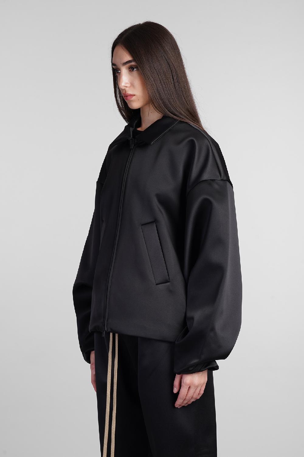 Deliberti Fear Of God Essentials Bomber In Poliestere Nero Cod. 408707 - Deliberti The Luxury Shopping