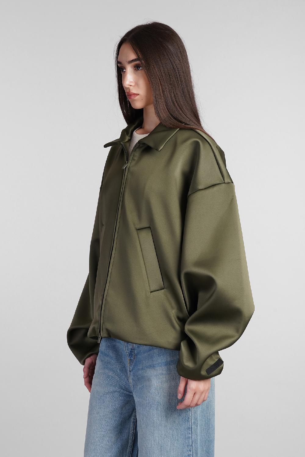 Deliberti Fear Of God Essentials Bomber In Poliestere Verde Cod. 408708 - Deliberti The Luxury Shopping