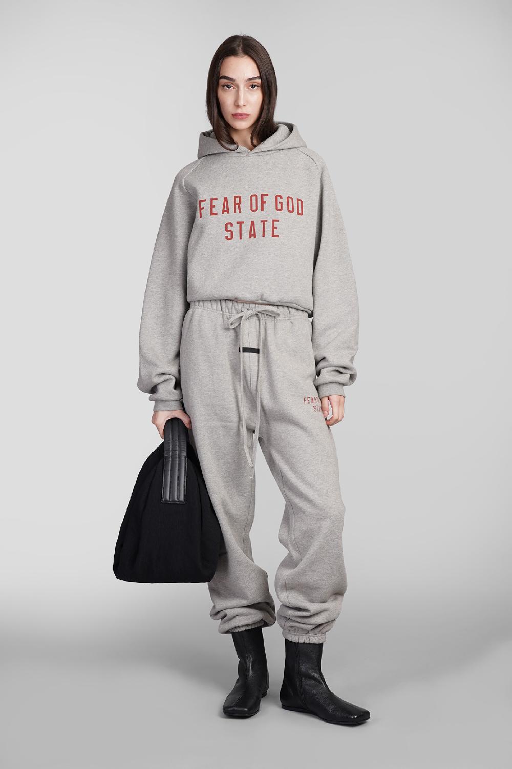 Deliberti Fear Of God Essentials Felpa In Cotone Grigio Cod. 409708 - Deliberti The Luxury Shopping