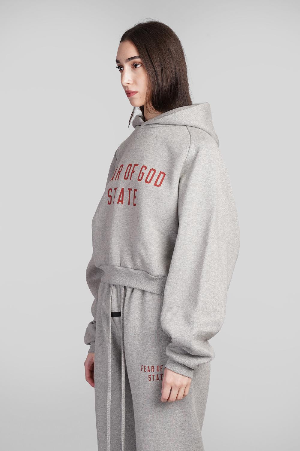 Deliberti Fear Of God Essentials Felpa In Cotone Grigio Cod. 409708 - Deliberti The Luxury Shopping