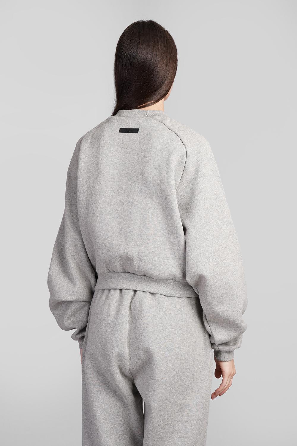 Deliberti Fear Of God Essentials Felpa In Cotone Grigio Cod. 409710 - Deliberti The Luxury Shopping