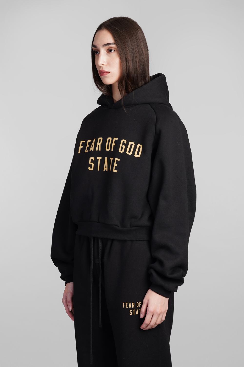 Deliberti Fear Of God Essentials Felpa In Cotone Nero Cod. 409707 - Deliberti The Luxury Shopping