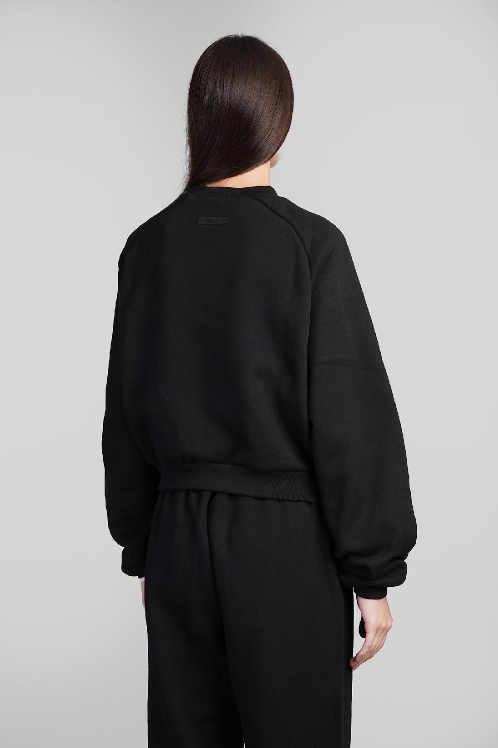 Deliberti Fear Of God Essentials Felpa In Cotone Nero Cod. 409709 - Deliberti The Luxury Shopping