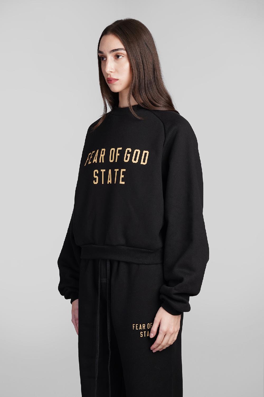 Deliberti Fear Of God Essentials Felpa In Cotone Nero Cod. 409709 - Deliberti The Luxury Shopping