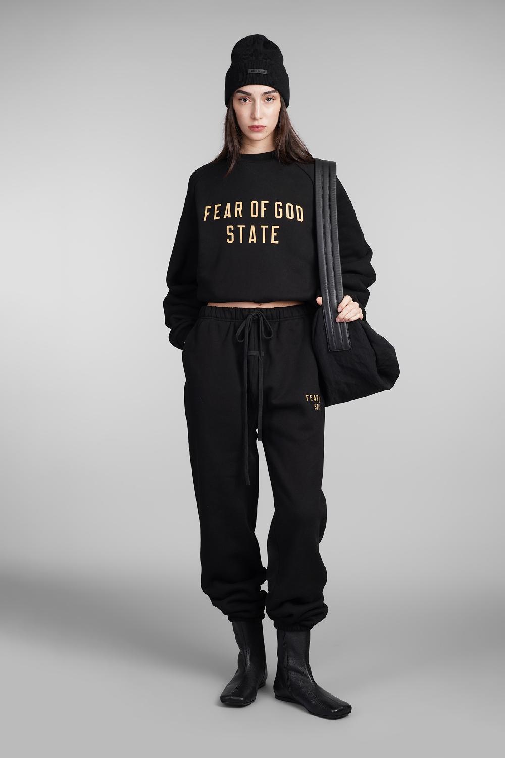 Deliberti Fear Of God Essentials Pantalone In Cotone Nero Cod. 409703 - Deliberti The Luxury Shopping