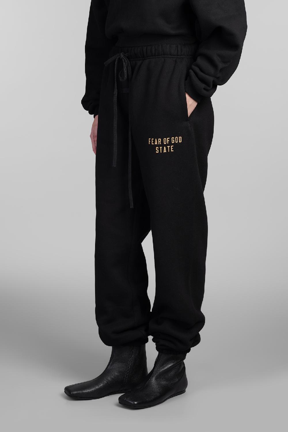 Deliberti Fear Of God Essentials Pantalone In Cotone Nero Cod. 409703 - Deliberti The Luxury Shopping