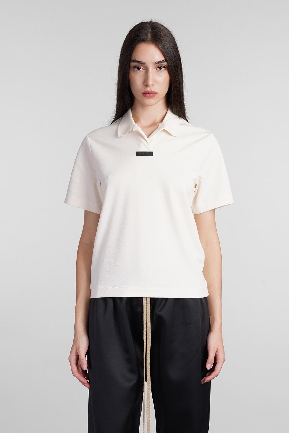 Deliberti Fear of God Essentials Polo in cotone beige cod. 408712 - Deliberti The Luxury Shopping