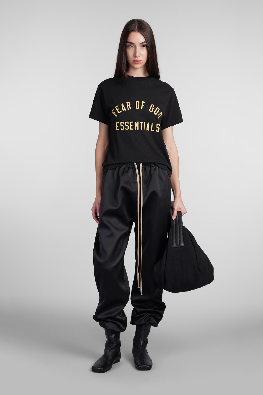 Deliberti Fear Of God Essentials T-shirt In Cotone Nero Cod. 408709 - Deliberti The Luxury Shopping