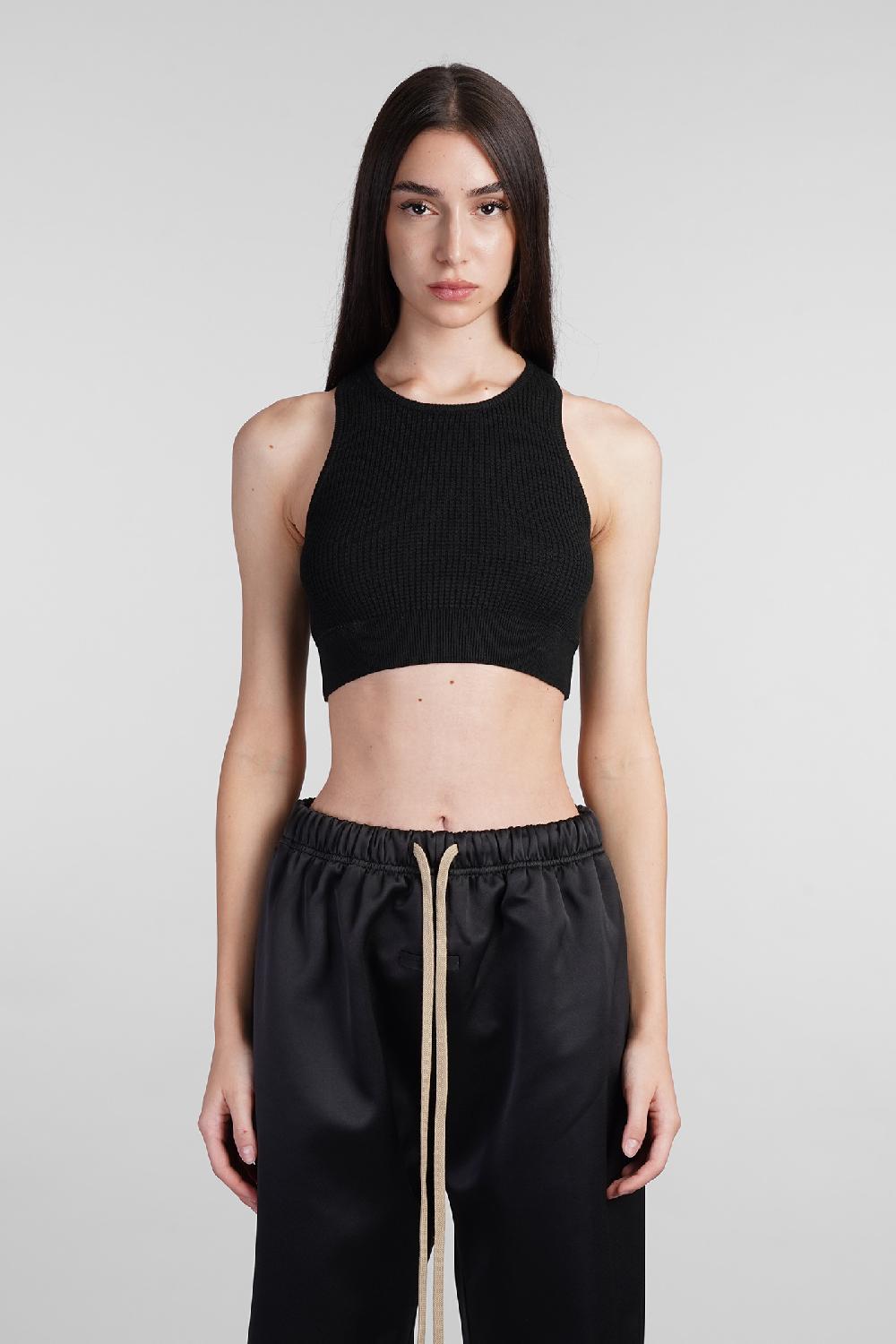 Deliberti Fear of God Essentials Topwear in poliestere nero cod. 408705 - Deliberti The Luxury Shopping