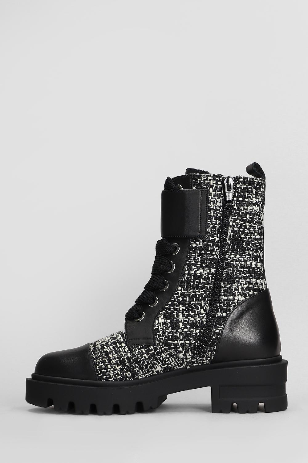 Deliberti Festa Anfibi Vlady In Lana E Pelle Nera Cod. 408786 - Deliberti The Luxury Shopping