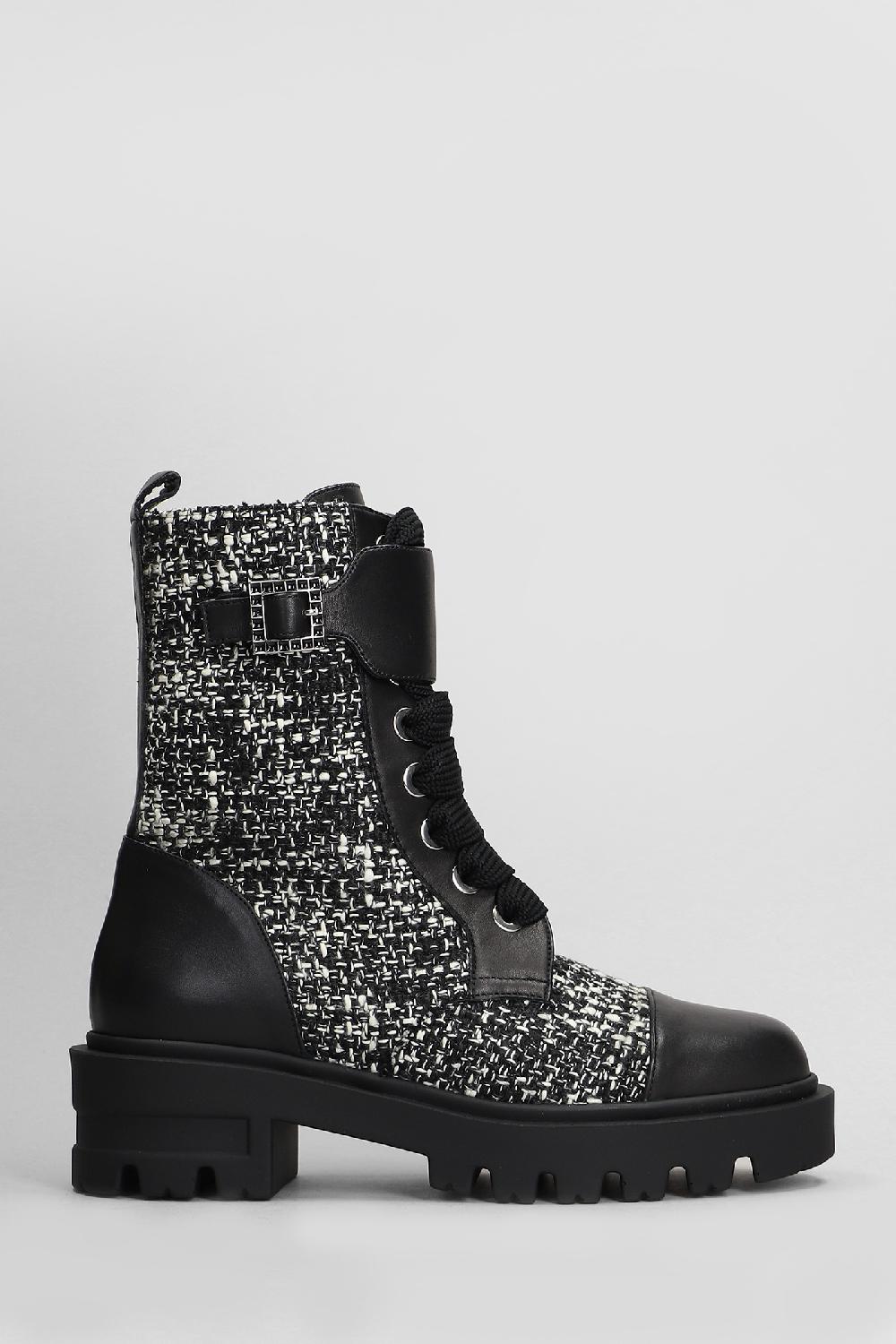 Deliberti Festa Anfibi vlady in lana e pelle nera cod. 408786 - Deliberti The Luxury Shopping