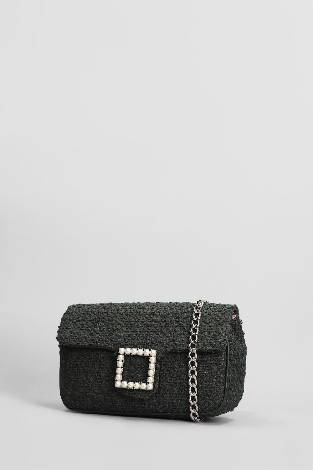 Deliberti Festa Borsa A Spalla Lunette In Lana Verde Cod. 406148 - Deliberti The Luxury Shopping