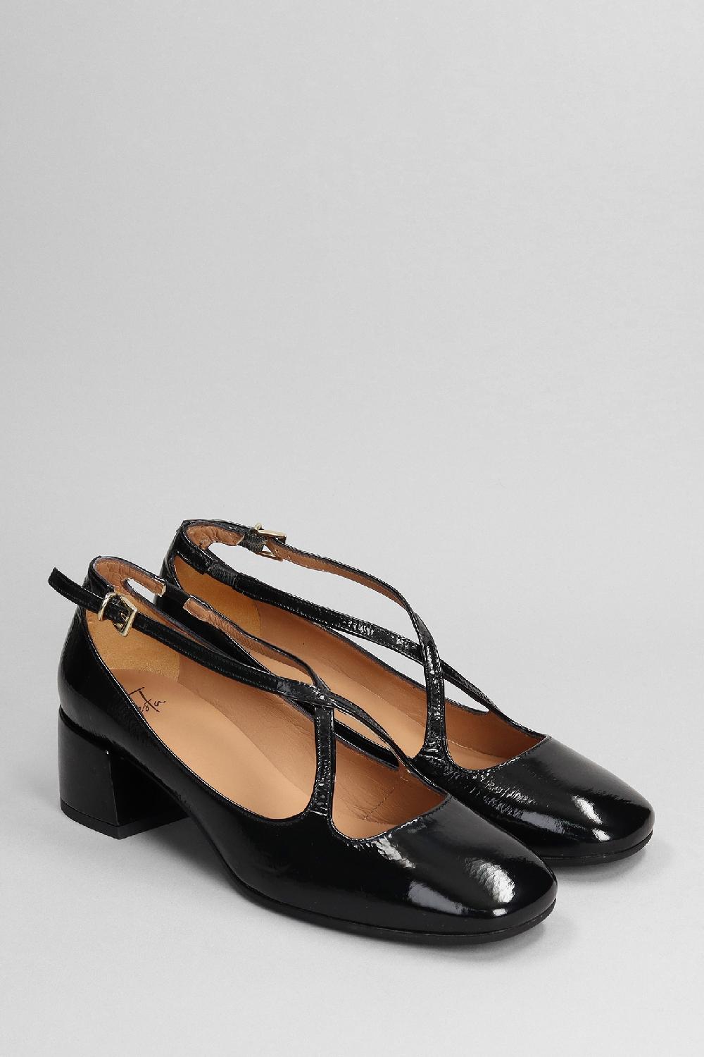 Deliberti Festa Decollete Actress In Pelle Nera Cod. 382411 - Deliberti The Luxury Shopping
