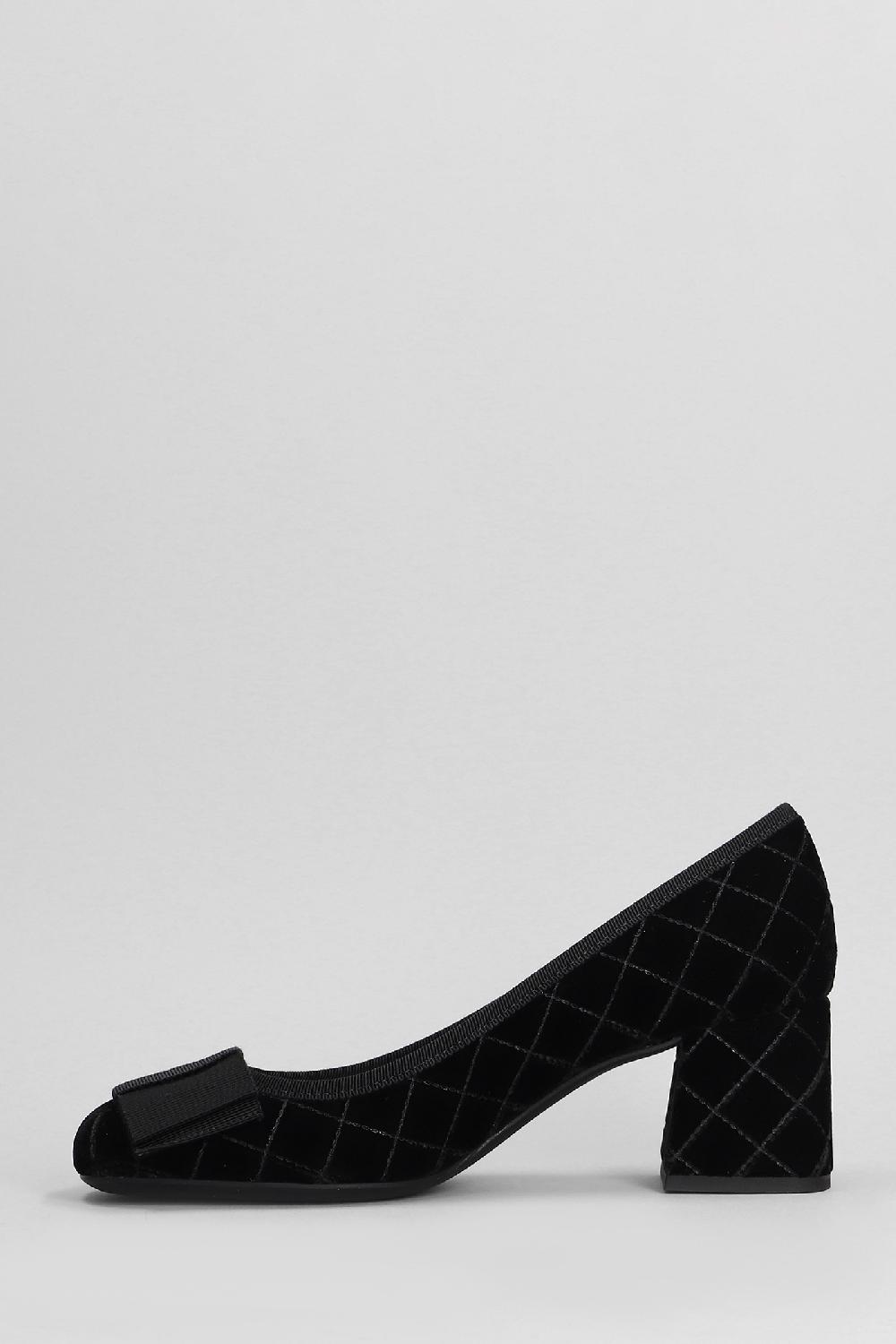 Deliberti Festa Decollete Ery In Velluto Nero Cod. 402863 - Deliberti The Luxury Shopping