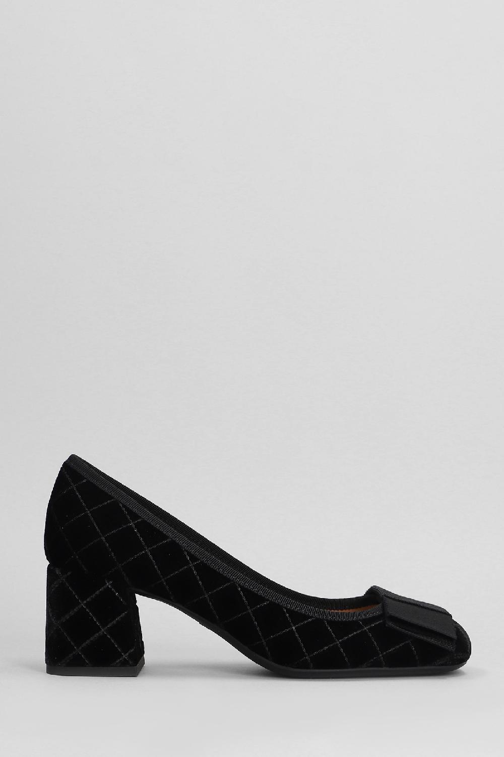 Deliberti Festa Decollete ery in velluto nero cod. 402863 - Deliberti The Luxury Shopping
