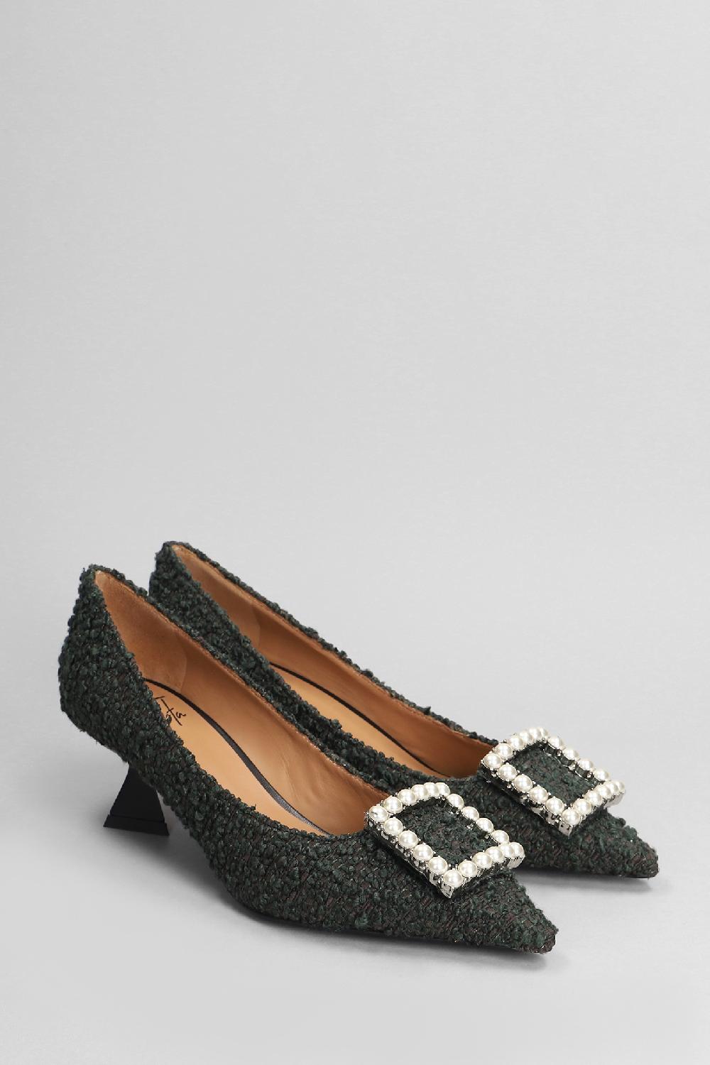 Deliberti Festa Decollete Evilly In Lana Verde Cod. 402846 - Deliberti The Luxury Shopping